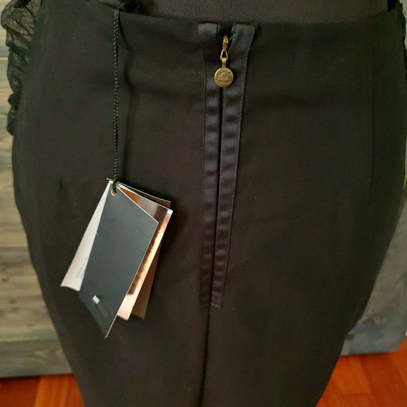 Authentic NWT Just Cavalli Tulle Trim Pencil Skirt - Picture 5 of 10